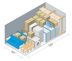 storage unit size